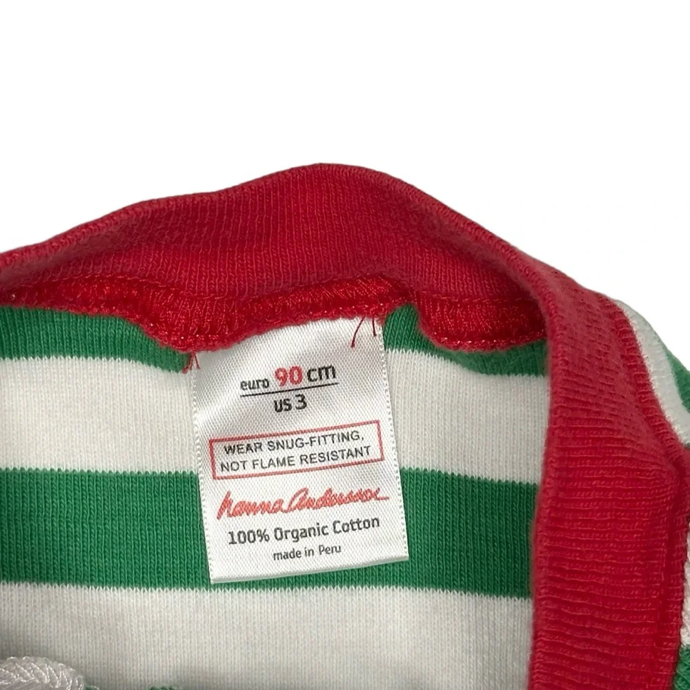 Hanna Andersson‎ Christmas Stripe Long Johns Pajamas